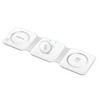 Logilink Logilink Összecsukható töltőállomás, 15 W, vezeték nélküli, iPhone, Apple Watch, AirPods készülékekhez, fehér