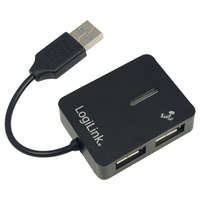 LogiLink LogiLink "Smile" USB 2.0 4 portos hub, fekete (UA0139)