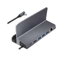 Logilink Logilink USB 3.2 Gen1 dokkoló és tartó, 6 port, USB-C PD, alumínium, ezüst (UA0408)