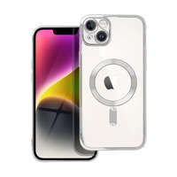 GYÁRI MINŐSÉGŰ APPLE IPHONE 15 PRO MAX EZÜST MÁGNESES MAGSAFE TOK