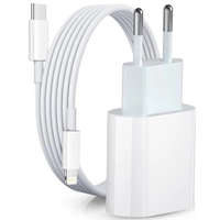 GYÁRI EREDETI Apple MINŐSÉGŰ 20 W-OS Type-C gyorstöltő adapter Type-C - Lightning Iphone töltő kábellel