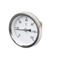 Hőmérő hátsó csatlakozással 1/2" 63/45 mm 0-120°C