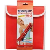 DEUSER DEUSER Physio Band Erősítő Gumiszalag + Gyorskapocs 150 piros-extra erős, 2 m