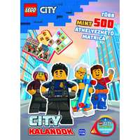  LEGO CITY-CITY Kalandok-Több mint 500 áthelyezhető Matrica