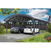 Skanholz Kétállásos garázs pavilon polikarbonát tetővel 635 x 755 cm kétállásos, Antracit szürke RAL7016