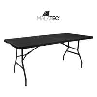 Malatec Malatec összecsukható, hordozható kerti asztal fekete 180 cm 5900779937765