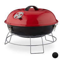  Kompakt piknik grillsütő hordozható piros 10026553_rt