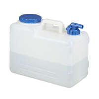  Víztároló kanna csappal műanyag 15 literes fehér - kék 10026581_15_bl