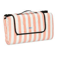  Piknik takaró 200x200 cm rózsaszín-fehér-kék csíkos 10035580
