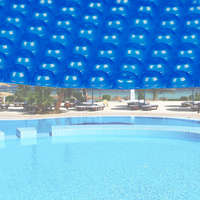  Szolrátakaró medencéhez 5m átmérő kék medencetakaró 60246