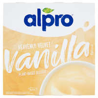 Alpro Alpro Heavenly Velvet vanília ízű szójadesszert 4 x 125 g (500 g)