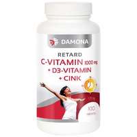 Damona C-vitamin 1000 mg retard+D3 vitamin+cink (100 db)