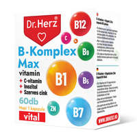 Dr. Herz B-komplex Max C vitamin + inozitol + szerves cink kapszula (60 db)