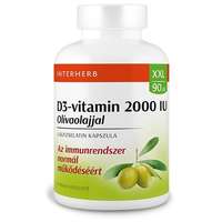 Interherb XXL D3-vitamin 50 µg (2000 IU) olivaolajjal kapszula (90 db)