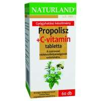 Naturland Propolisz tabletta + C-vitamin (60 db)