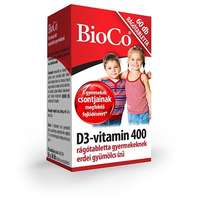 BioCo D3 vitamin 400 rágótabletta gyerekeknek (60 db)