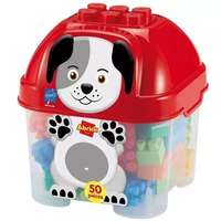 Ecoiffier Abrick: kutyás 50 darabos építőkocka