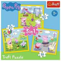 Trefl Trefl: Peppa boldog napja 3 az 1-ben puzzle