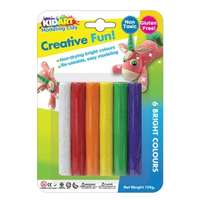 KIDART Kid Art: Csillámos, színes modellező gyurma, 6 db-os