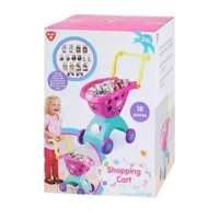 Playgo Playgo: Szivecskés bevásárló kocsi készlet - 18 darabos