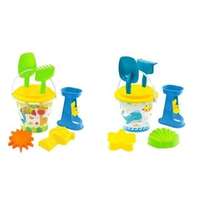 Mochtoys Homokozókészlet mini vízimalommal, 7 részes - Sárga szitával