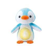Pingvin zenélő-altató plüss bébijáték