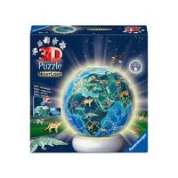 Puzzle 3D - A Föld éjszaka éjjeli fény
