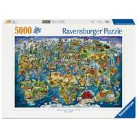 Puzzle 5000 db - Világtérkép