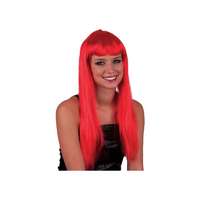 Vörös hosszú paróka - univerzális méret