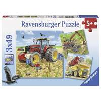Puzzle 3x49 db - Óriási gépek 08012