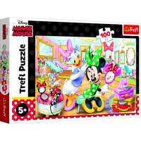 Trefl Trefl: Minnie egér, Minnie a szépségszalonban - 100 darabos puzzle