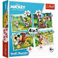 Trefl Trefl: Szép nap Mickey számára 4 az 1-ben puzzle - 35, 48, 54, 70 darabos