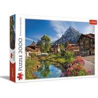 Trefl Trefl: Alpesi falu puzzle - 2000 darabos