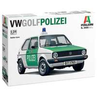 ITALERI Italeri: VW Golf Polizei autó makett, 1:24