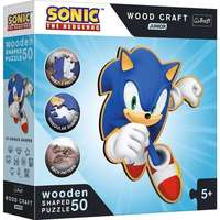 Trefl Trefl Puzzle Wood Craft: Sonic, a sündisznó- 50 darabos puzzle fából