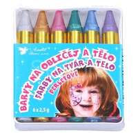 PLUS LINE Parti arcfesték szett gyöngyházfényű árnyalatokkal - 6 db-os