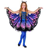 Widmann Kék pillangó jelmez szárnyakkal - 158 cm