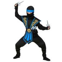 Widmann Kék harcos Ninja jelmez fegyverekkel - 158 cm