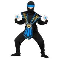 Widmann Kék harcos Ninja jelmez fegyverekkel - 116-os, 4-5 éves korosztály