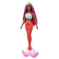 Mattel Barbie Dreamtopia: Színes hajú sellő baba narancssárga uszonnyal