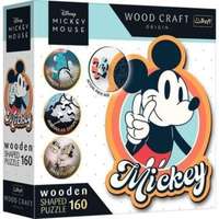 Trefl Trefl Puzzle Wood Craft: Disney, Retro Mickey egér - 160 darabos puzzle fából