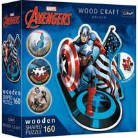 Trefl Trefl Puzzle Wood Craft: Bosszúállók, Amerika kapitány- 160 darabos puzzle fából