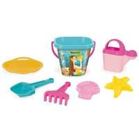 Wader Wader: Vödrös homokozó szett lányoknak, 7 részes