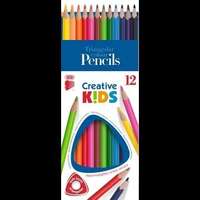 ICO ICO Creative Kids: Háromszögletű színes ceruza - 12 db-os