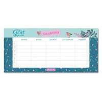 Ars Una My Secret Garden: Egylapos kék mintás órarend