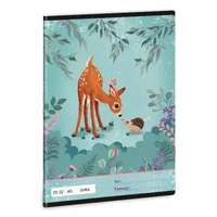 Ars Una My Secret Garden: Őzike mintás sima füzet - A5