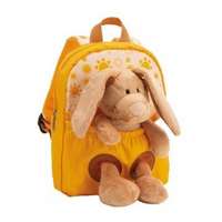 Nici NICI: Hátizsák nyuszi plüssfigurával, sárga - 21 x 26 cm