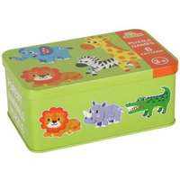KIK Spolka Szafari állatok puzzle fém dobozban - 25 db-os