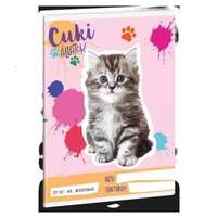 Ars Una Cute Animals: Perzsa cica mintás négyzethálós füzet - A/5-ös