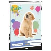 Ars Una Golden Retriever mintás négyzethálós füzet - A/5-ös